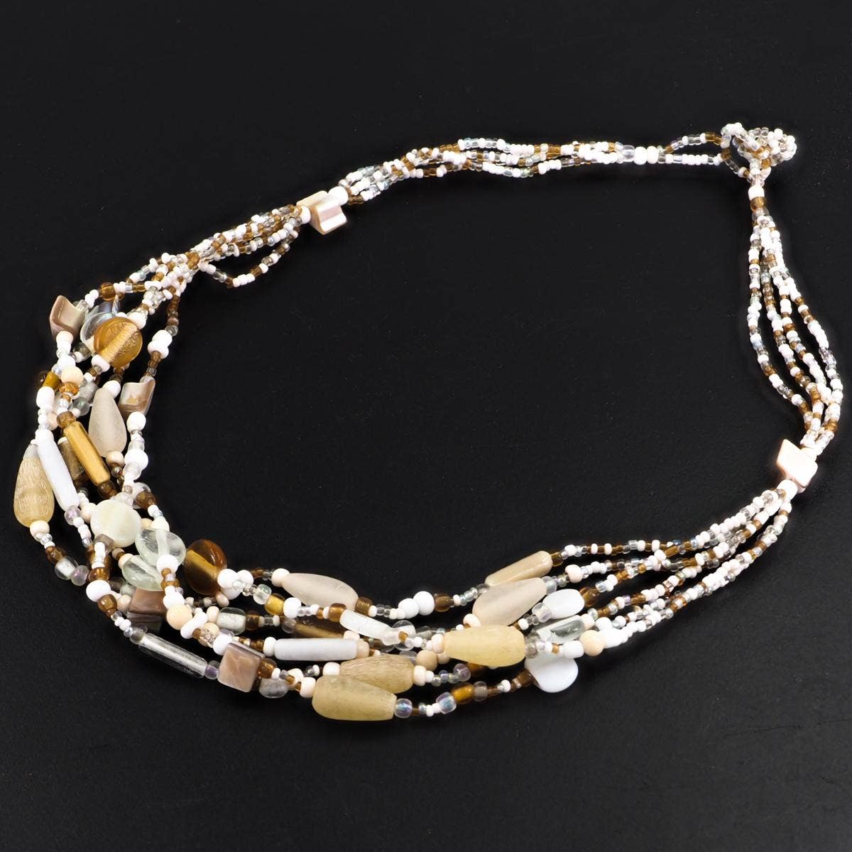 FifiRose – Großhandel Perlenkette – Farbe wählen, 22" böhmische bunte gemischte Glasperlen-Strang-Halskette10