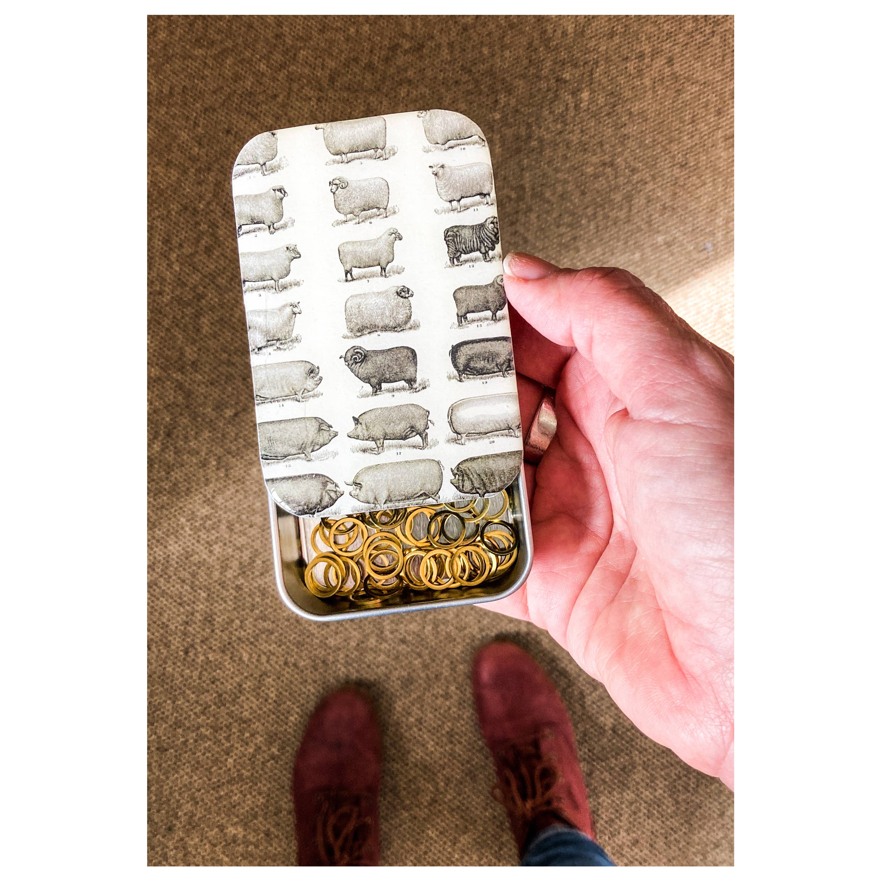Firefly Notes - Wholesale Pill Organizer - Sheep and Pigs Tin, Pill Box, Treasure Box2