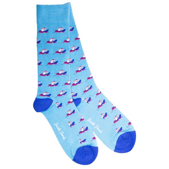Motor Boat Bamboo Socks for wholesale by Swole Panda