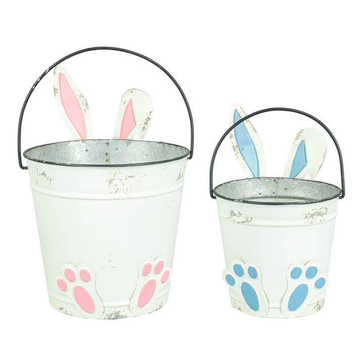 Easter Bunny Ears Planter Pot Set of 2 (4 set min/$10.00 set for wholesale by Hanna's Handiworks