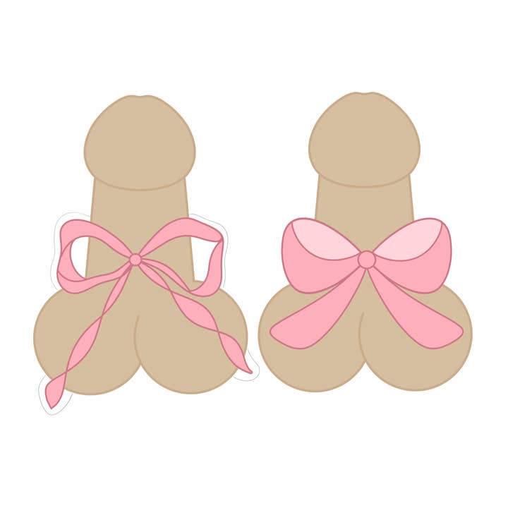 Penis med rosett 1 eller 2 kakformar för wholesale av Maison’s Custom Cutters