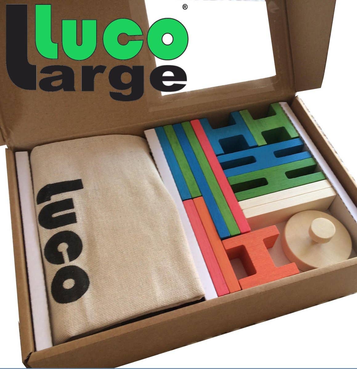Luco Toys - Wholesale Building Set - Kids - Luco Wooden Toy Blocks, 36 Pcs, starters set3