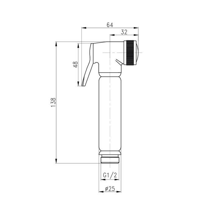 Stilform Handels GmbH - Wholesale Bathroom Accessory Set - Design toilet/bidet hand shower complete set with mini flush-mounted mixer