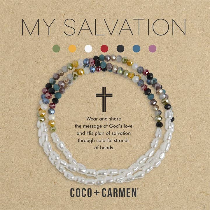 My Salvation Pearl Mix Stretch Bracelet for wholesale on Faire