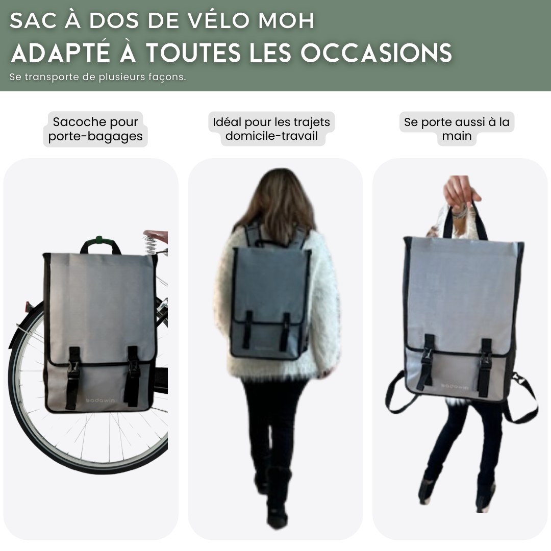 BADAWIN - Wholesale Backpack - Unisex - Bike Pannier Green Bag Backpack Multifunctional Ali Badawin3