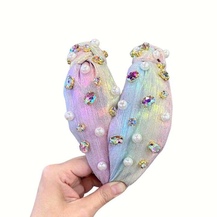 Valois Designs - Wholesale Fashion headband – women's - Rainbow Aura Headband0