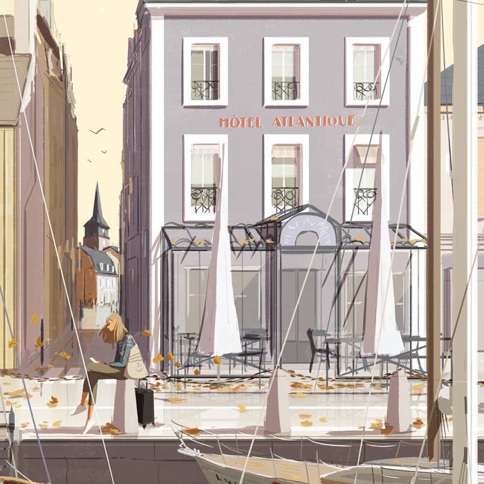 Kunstdruck - „Hotel Atlantique“ - Matthieu Forichon für den Großhandel von Atelier Contemporain