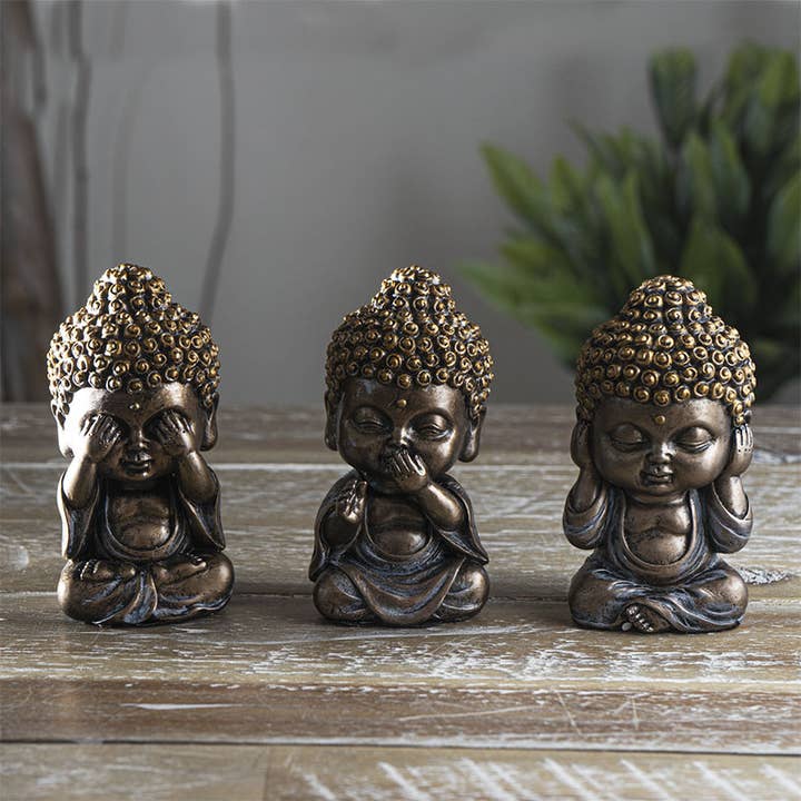 Three Wise Buddha for wholesale by Pacific Trading