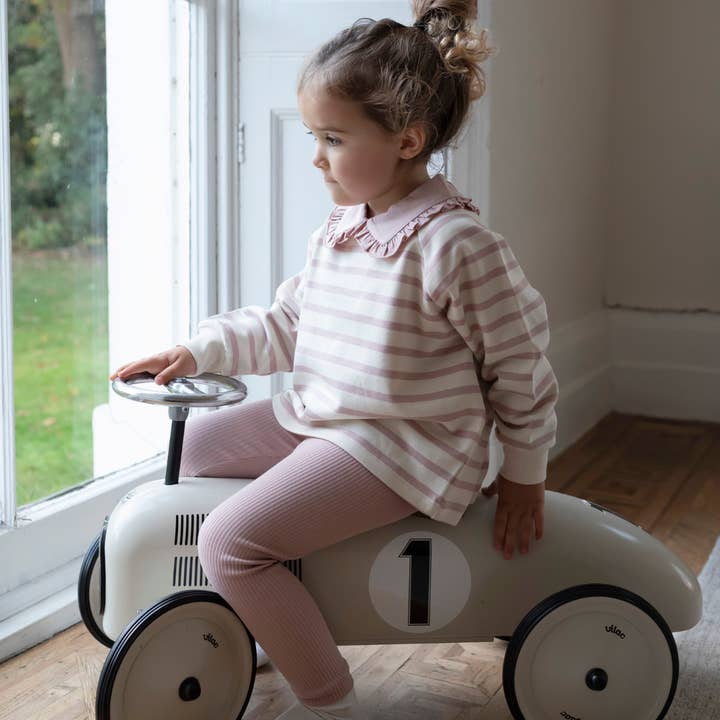 *WHOLESALE* Cotton Sweatshirt - Dusky Pink Stripe for wholesale by Little Prince & Sister London