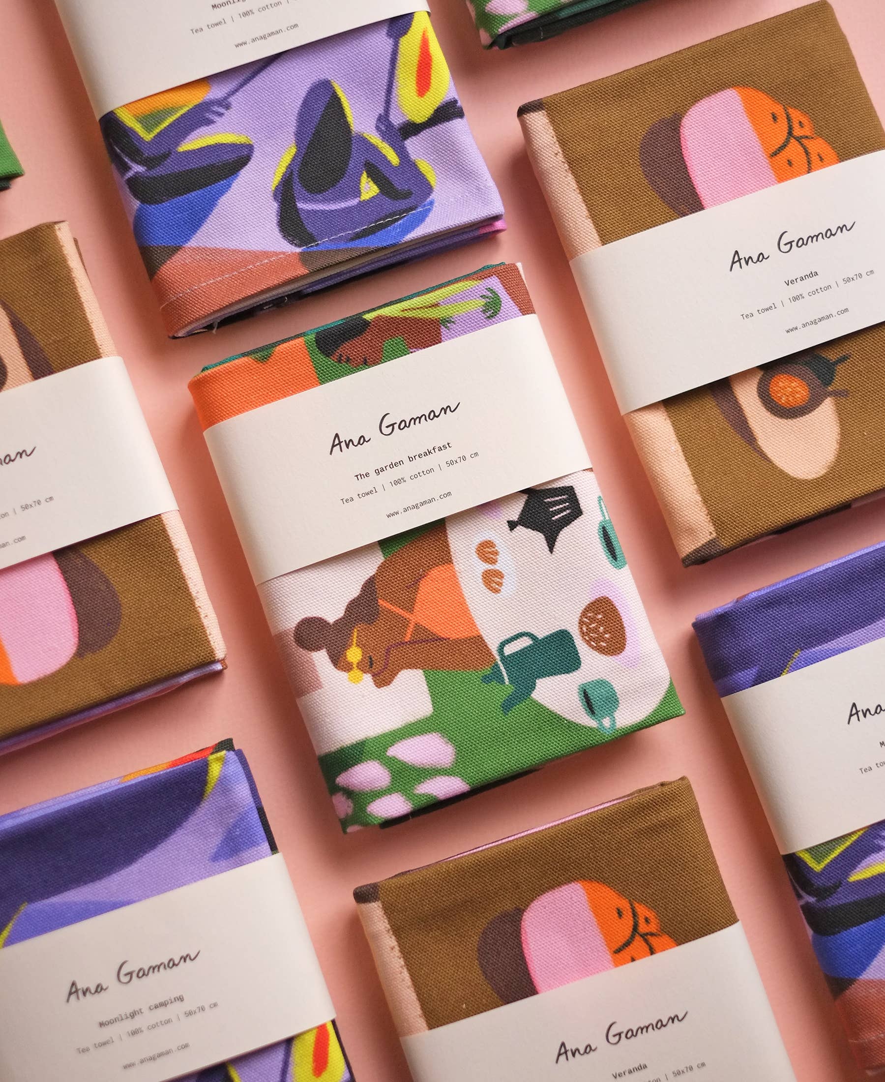 Ana Gaman - Wholesale Tea Towel - Tea towel | Ana Gaman Illustration0