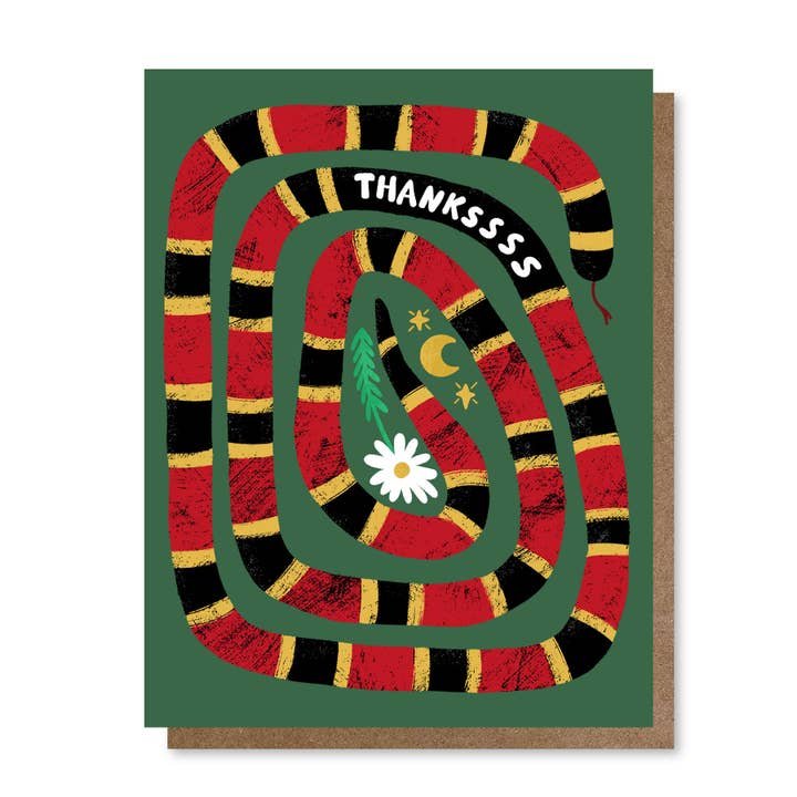 Tack Coral Snake | Gratulationskort för wholesale av Holler Greetings