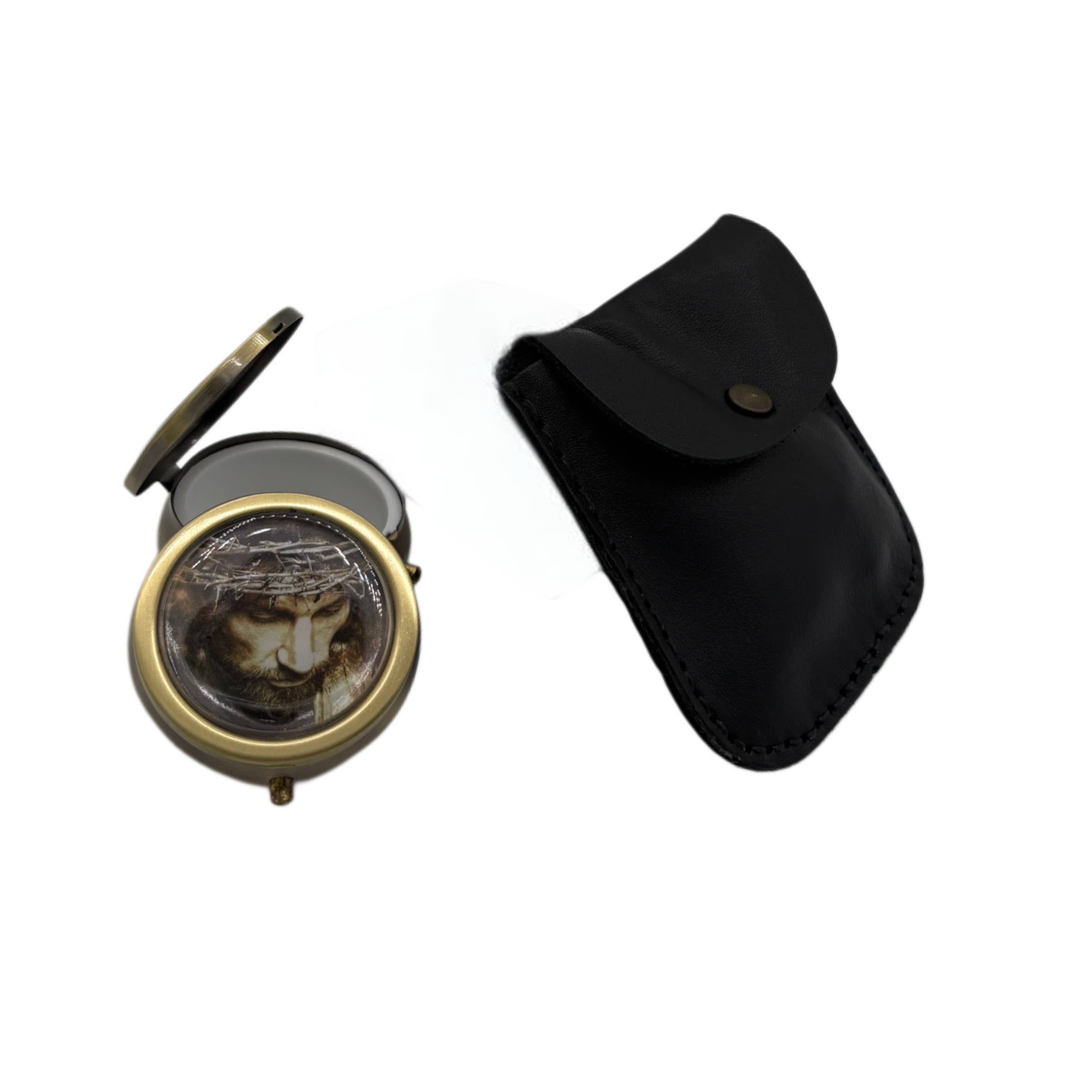 Oremus Mercy - Vendita all'ingrosso Borsa a tracolla - Unisex - Borsa in pelle con tracolla da 16″ e set di pisside1