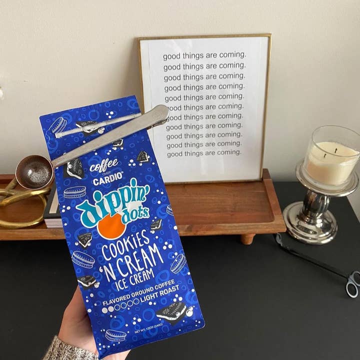 Coffee Over Cardio® - Wholesale Ground coffee - Dippin' Dots® Cookies N' Cream Ground Coffee - Light Roast3