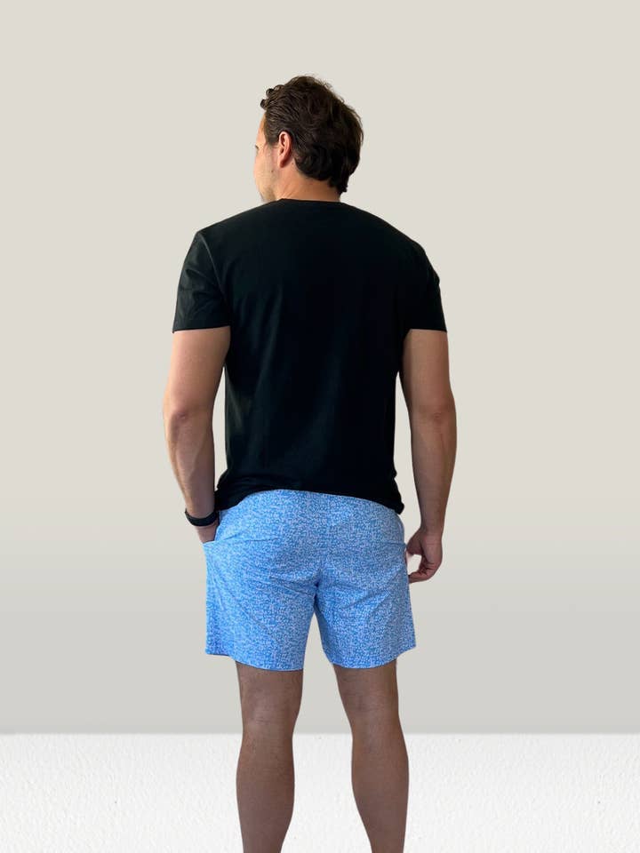Captain and Cub - Venta al por mayor Bañador - Hombre - Bañador de hombre azul océano con motas