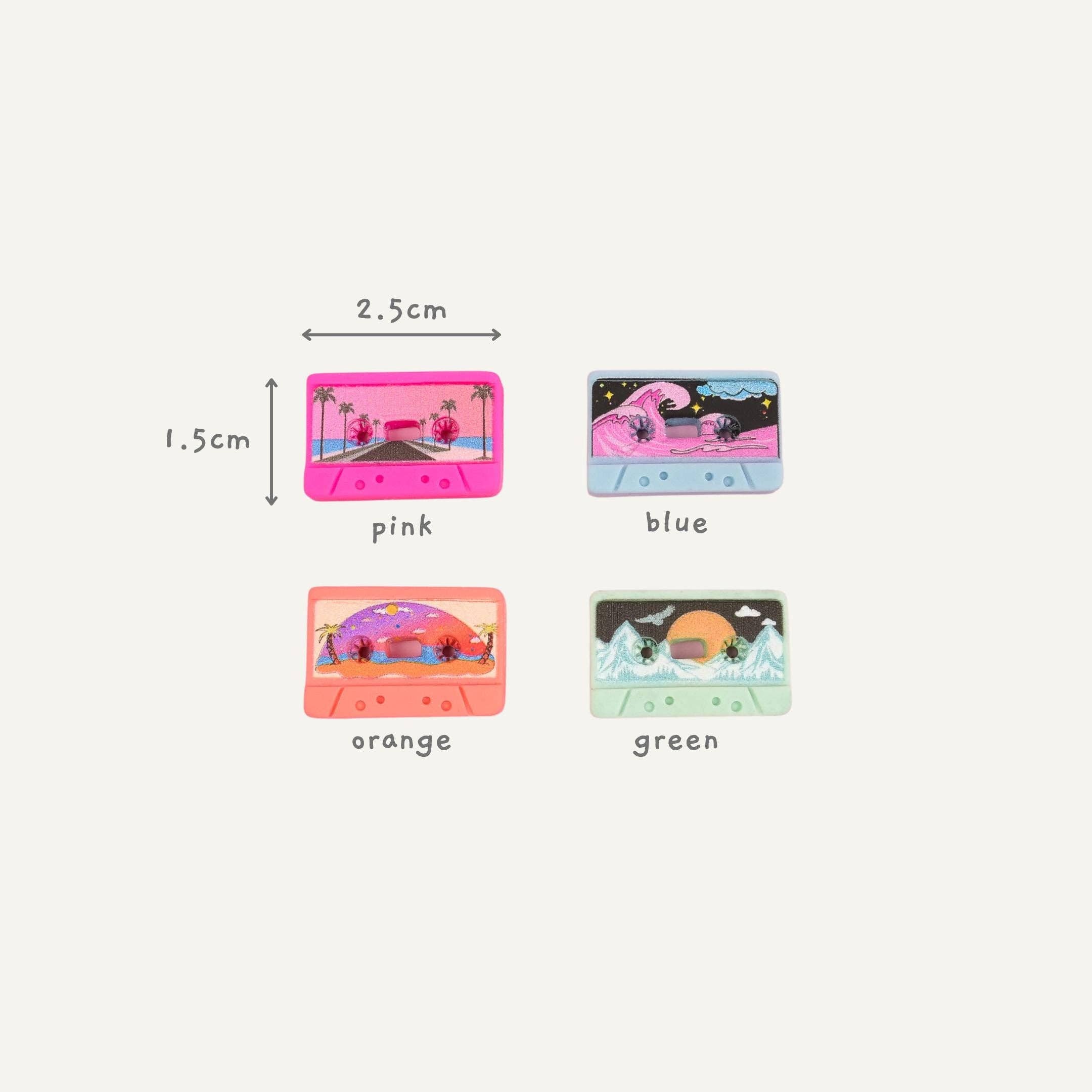 Mini Story Co - Wholesale Lapel Pin/Button - Cassette Tape Pin | Retro Cassette Brooch | Nostalgic Lapels | 70's 80's 90's Old School Pin | Vintage Mix Tape Pin | 90s Kid Pin | Cute Pin2