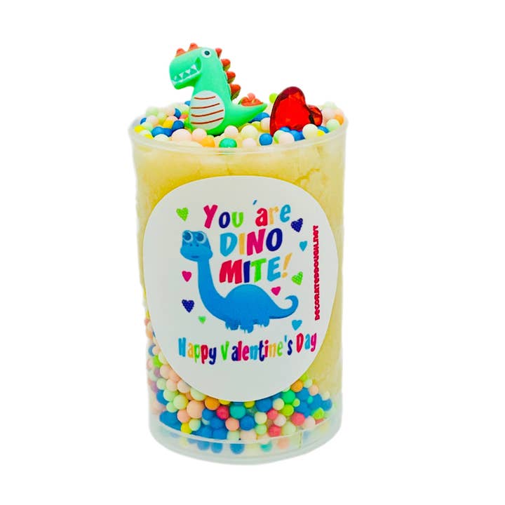 Decorated Dough - Wholesale Putty/Slime - Kids - Valentine's Play Dough Push Pops