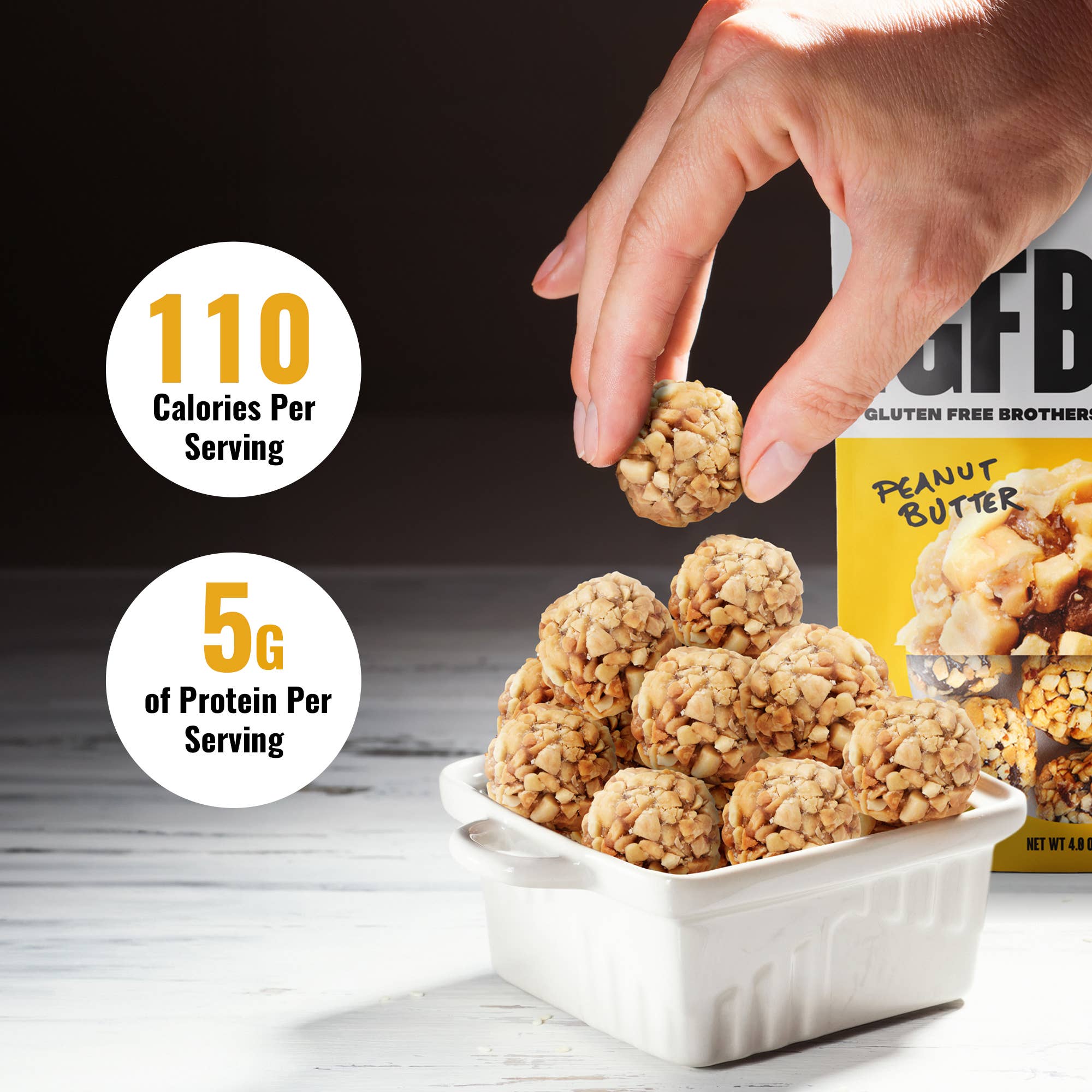 The GFB – wholesale Snack bar – Peanut Butter Gluten Free Protein Bites4
