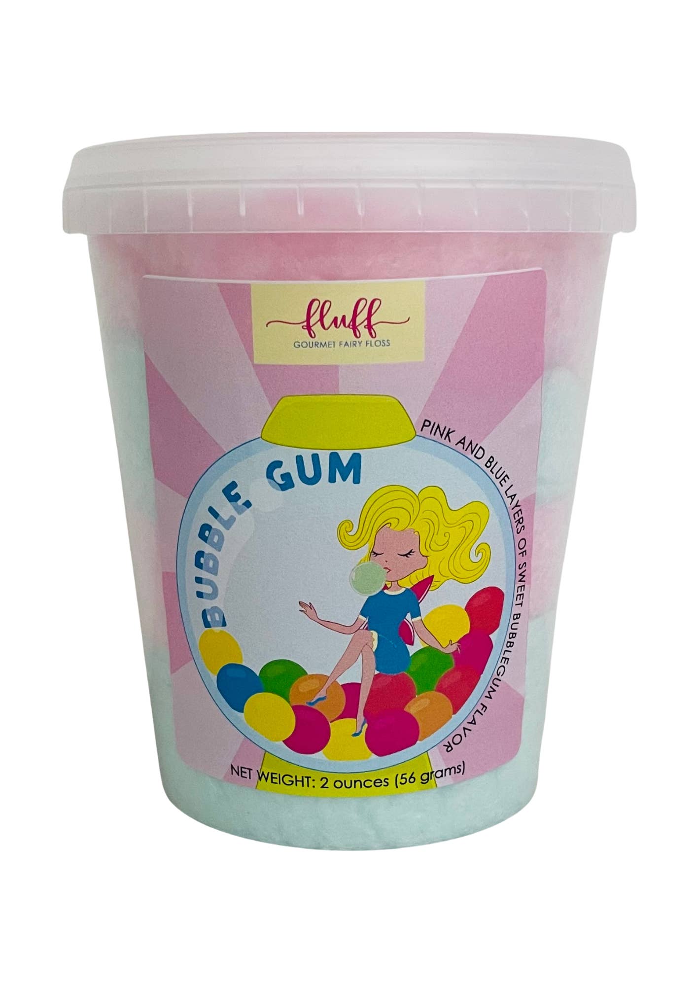 Fluff gourmet fairy floss - Wholesale Cotton Candy - Bubblegum Cotton Candy