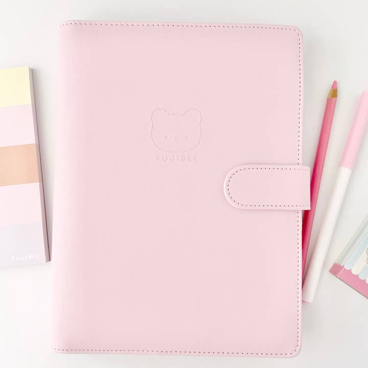 Fujibee - Wholesale Journal Cover - Journal Cover Baby Pink Binder 6 Ring A5 Cute3