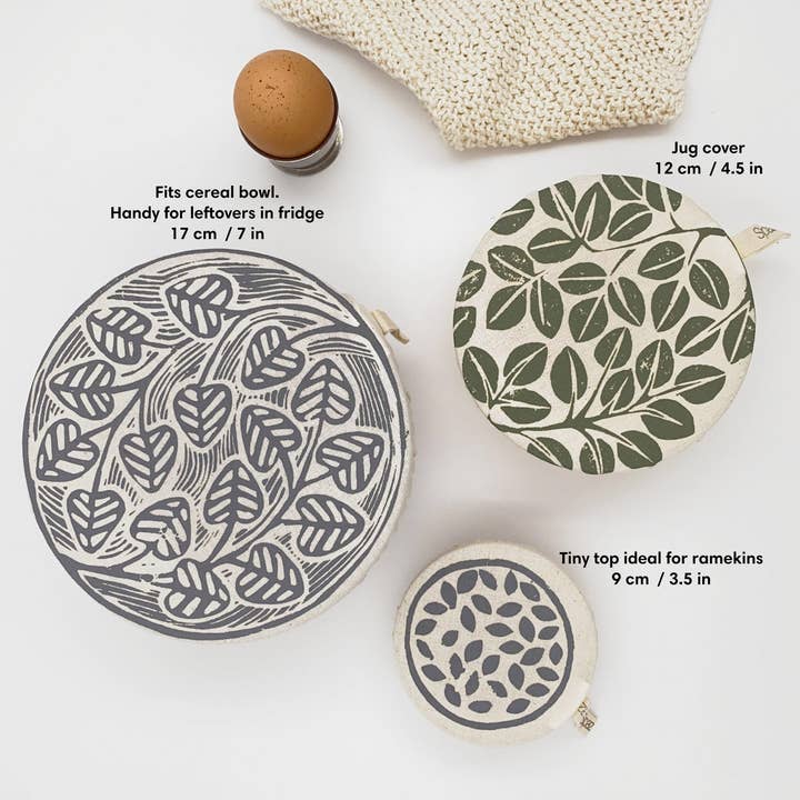 Spaza Store - Vente Sachet de conservation/film alimentaire - Ensemble de 3 mini-couvercles à vaisselle2