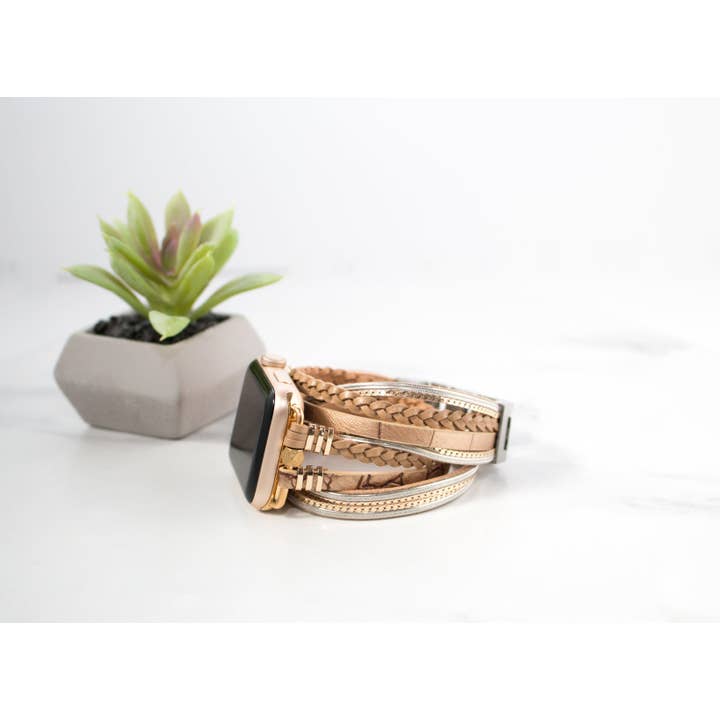 Hipster Row - Wholesale Watch Band/Strap - Women's - Sloane Leather Apple Watch Band