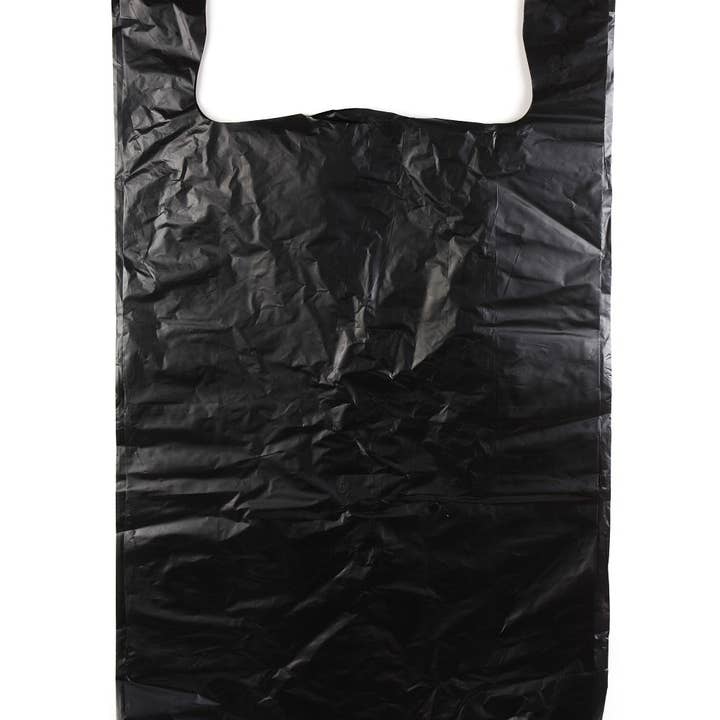 EcoQuality - Wholesale Grocery/Shopping Bag - Plastic Black Jumbo Shopping Bags, Grocery Bags, Poly Bags