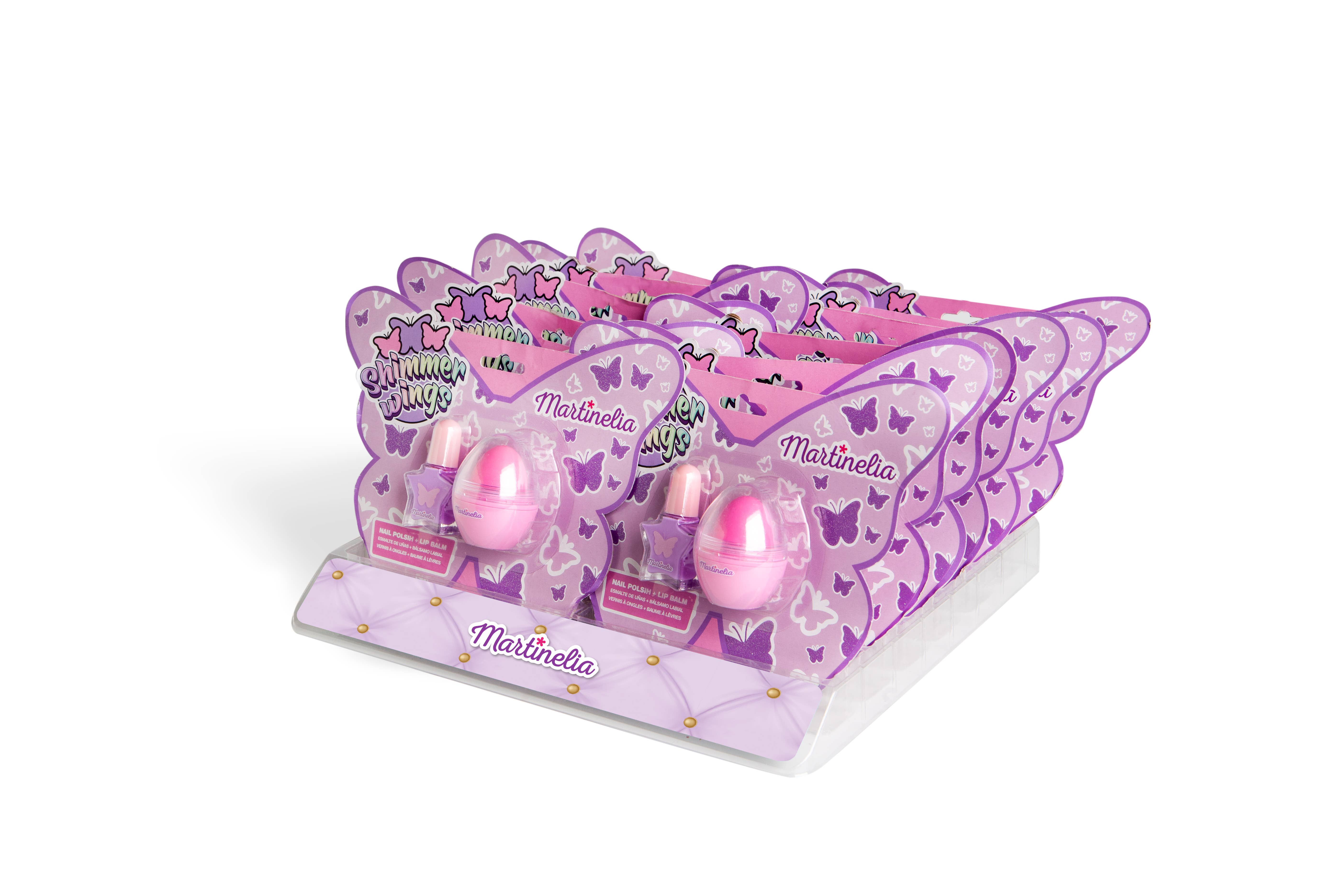 Aquarius Cosmetic SLU – Engroshandel Neglelak - Børn – Martinelia Shimmer Wings Nail & Lips Duo2