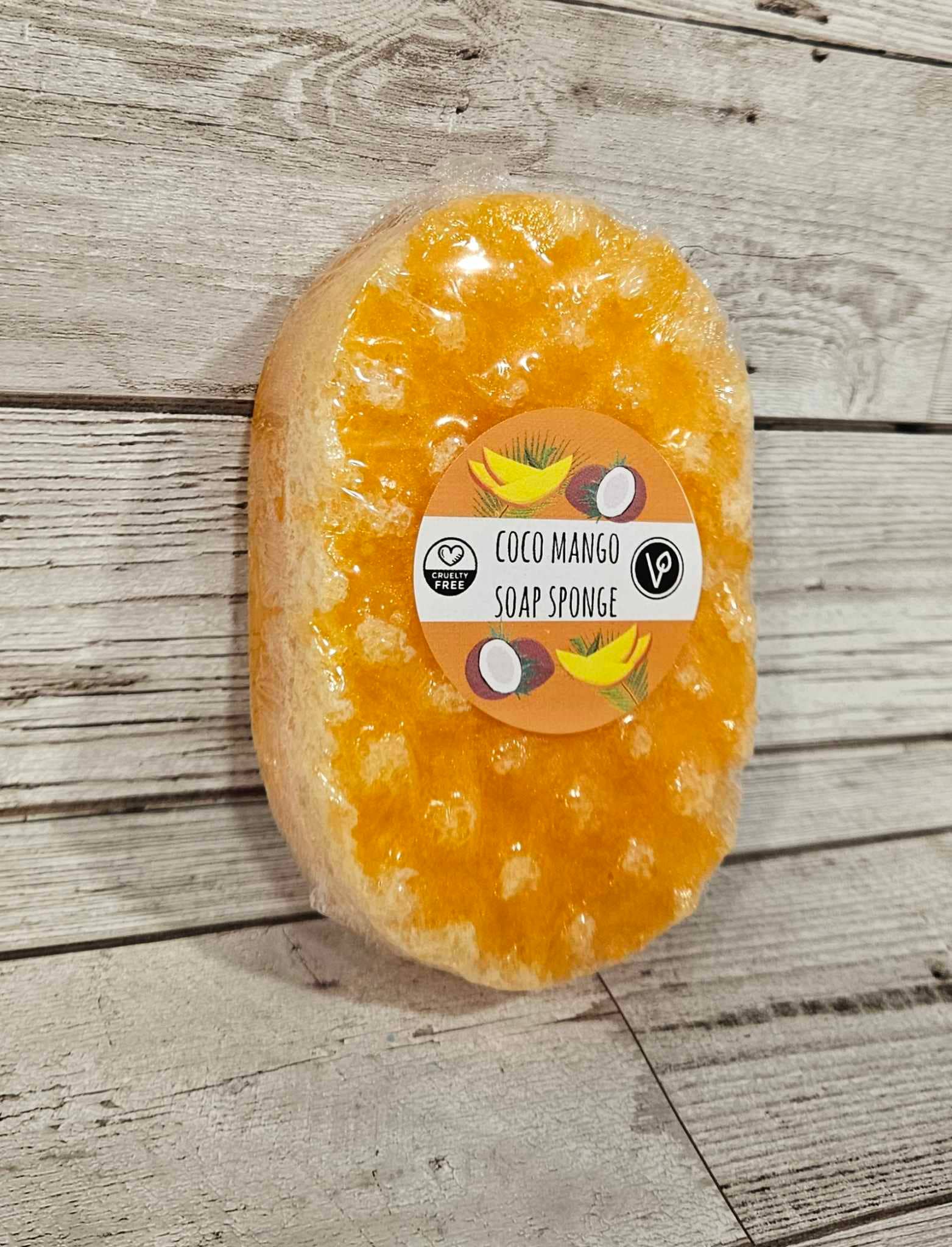 The Soap Sisters - Wholesale Bath Pouf/Sponge - Coco Mango Exfoliating Soap Sponge1