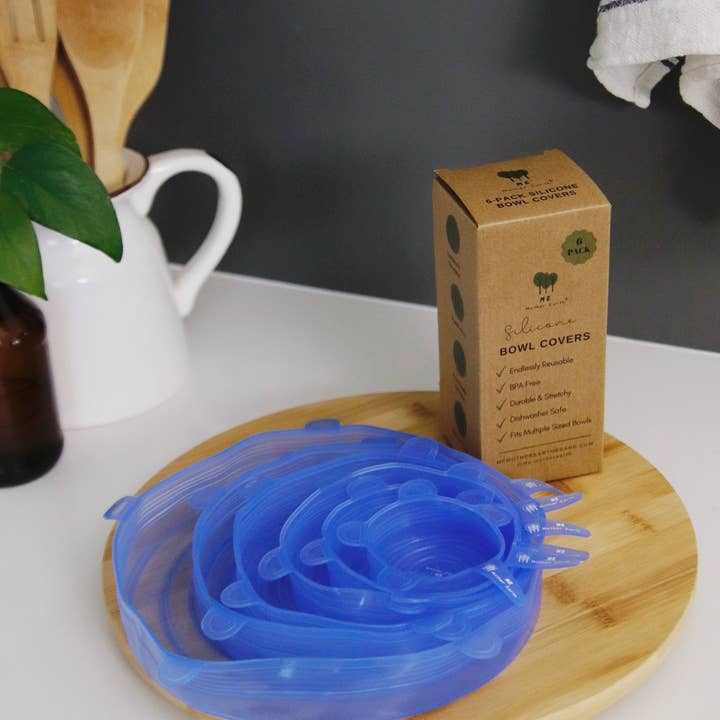 Me Mother Earth - Wholesale Food Storage Wrap/Bag - Reusable Silicone Bowl Covers 6-Pack
