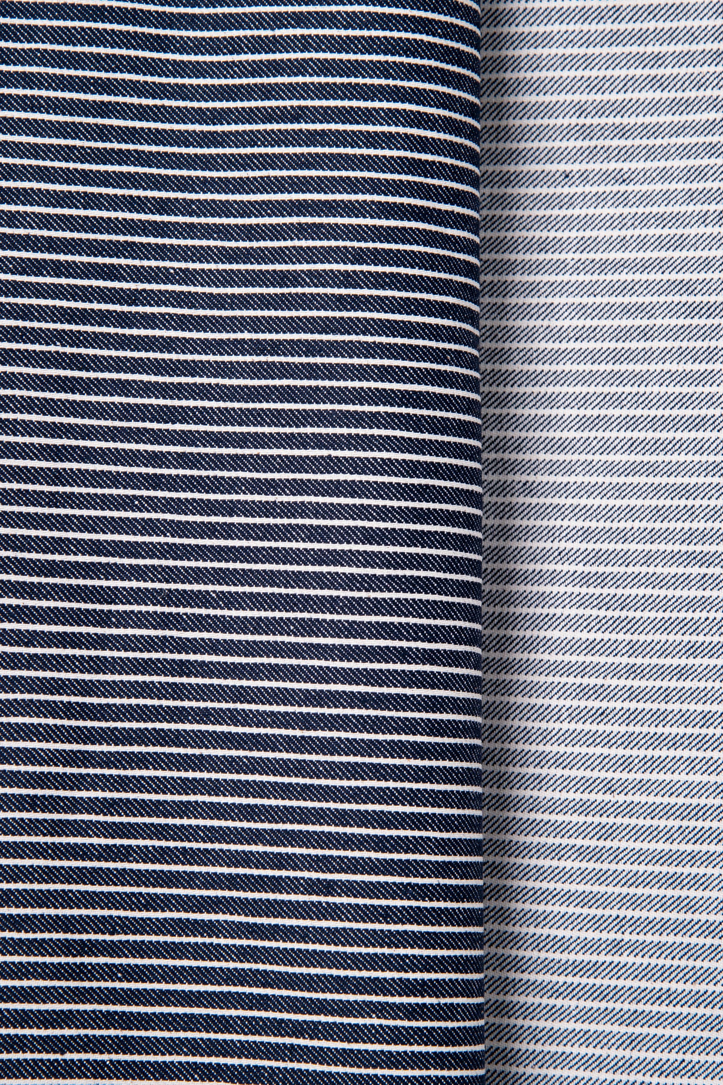 Atelier Brunette - Fabrics & Sewing Patterns Shop - Vente Tissu - Tissu "Denim Stripes Mid Blue"2