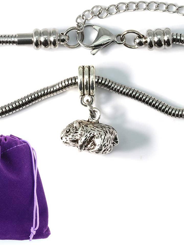 Hamster Bracelet | Jewelry Jewlry Guinea Pig Gerbil Accessories Stuff Gift for Men Women Stainless Steel for wholesale by Dave The Bunny