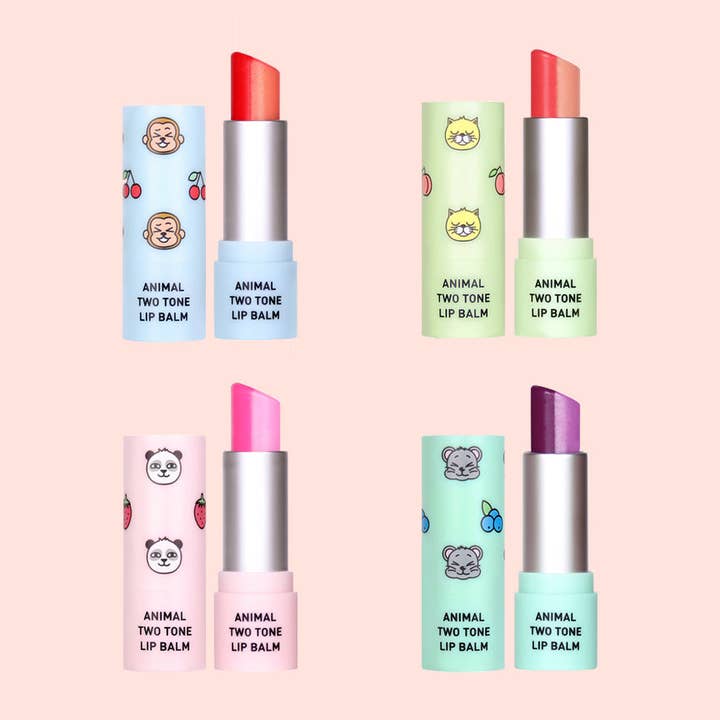 Animal Two Tone Lip Balm for wholesale by Kurious Mall