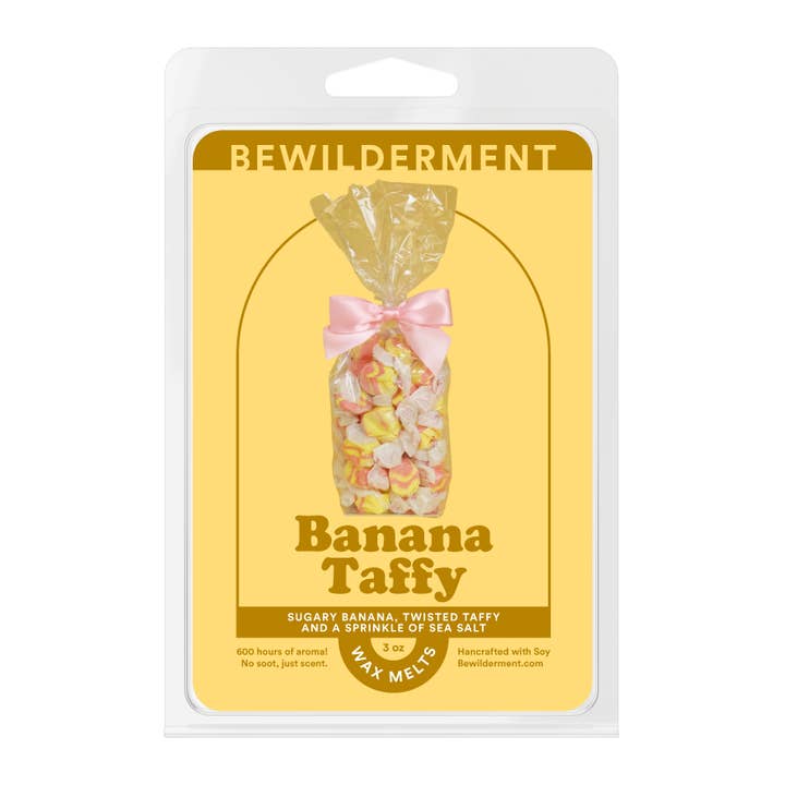 Banana Taffy Wax Melts for wholesale by Bewilderment