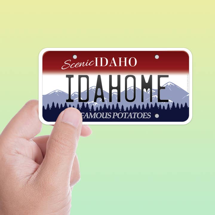 Idahome Sticker - Idaho License Plate Decal for wholesale by Sentinel Supply