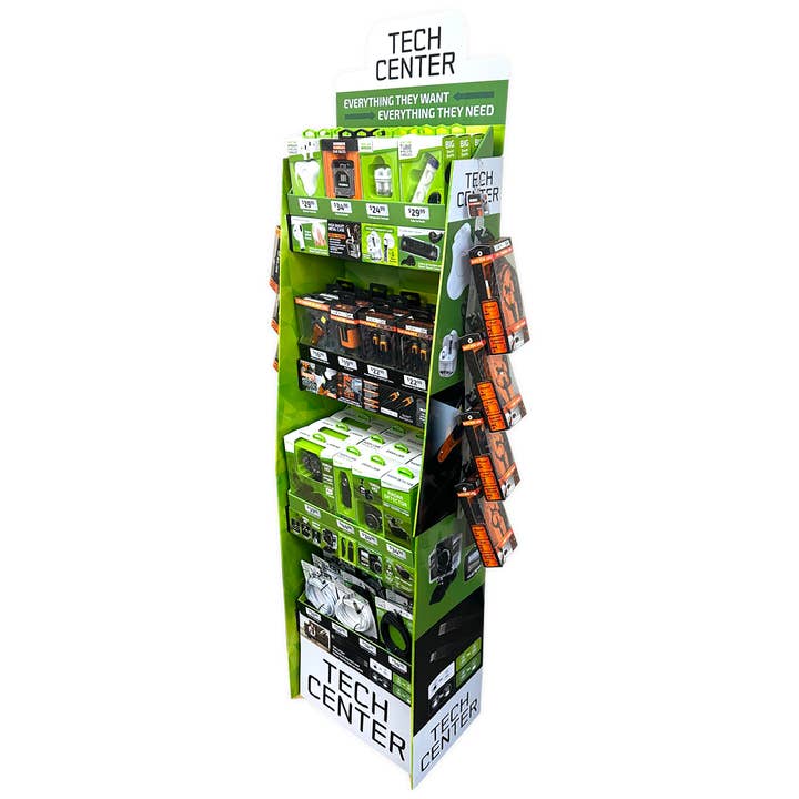 Novelty Brands - Wholesale Retailer Display - Accessories - Tech Center Gift Assortment Floor Display - 62PC/Display