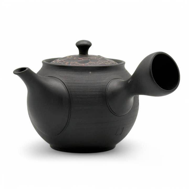 Inoue Tea - Vendita all'ingrosso Teiere - Uroko Black Tokoname-yaki Kyusu - Teiera giapponese3