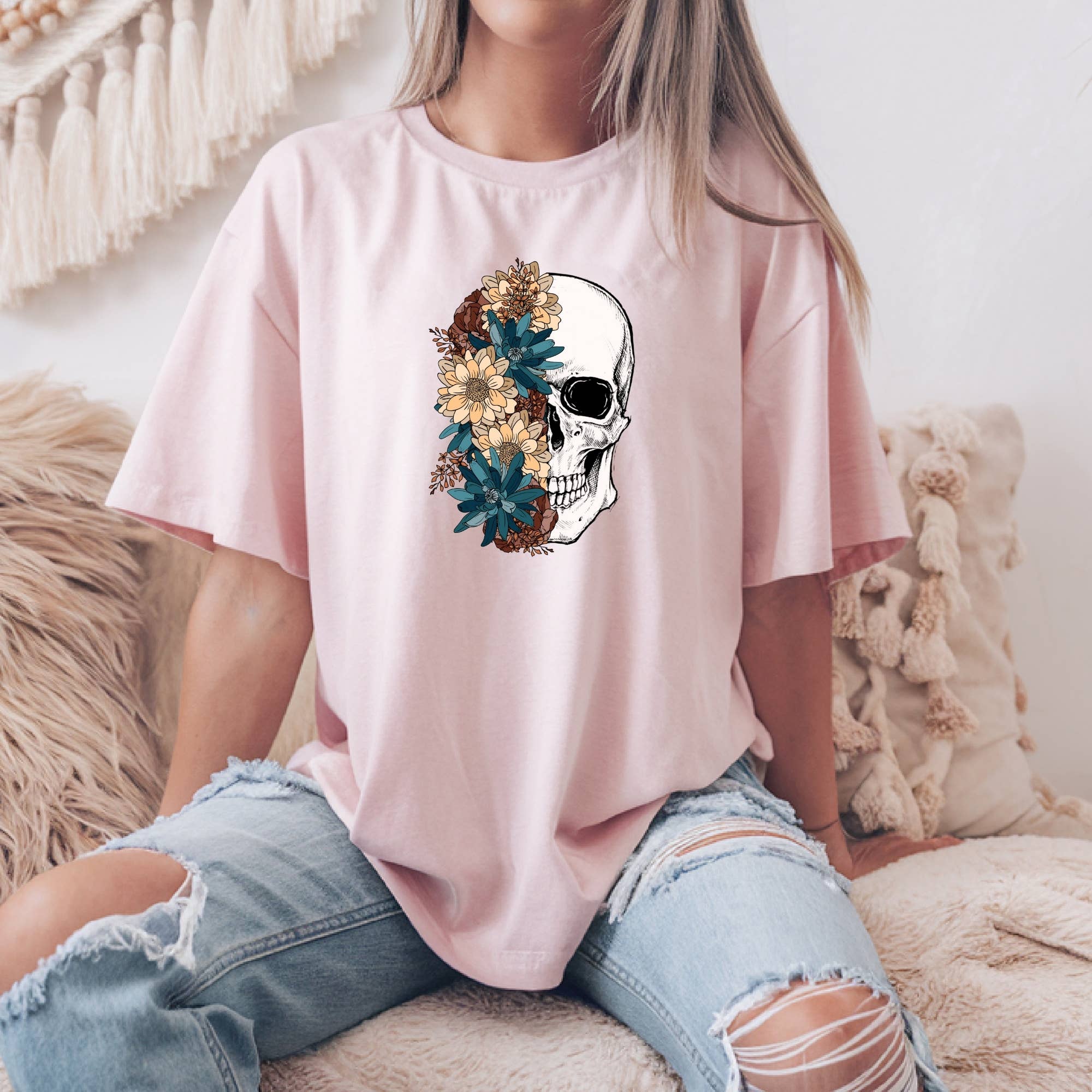 DTF Office - Wholesale Sublimation Transfer - Bloom Skull DTF Transfer5