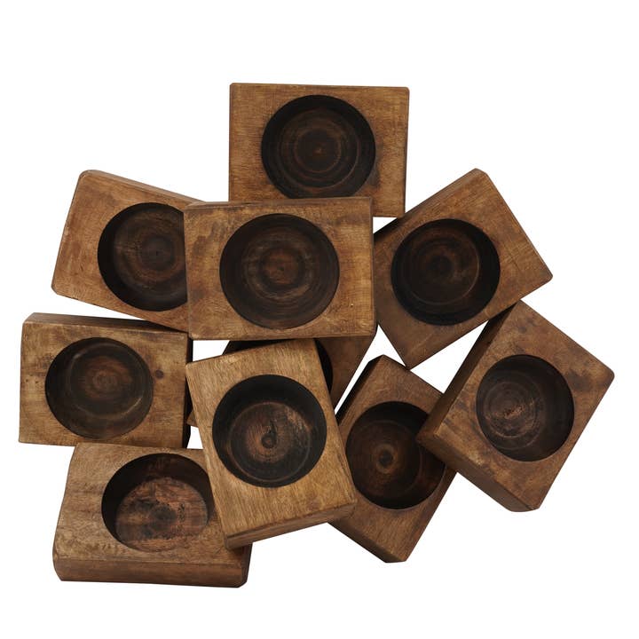 My Amigos Imports - Wholesale Candle Holder - Great Buy-One Hole Cheese Mold-WH5P-Home Decor #2-Waxed-$81