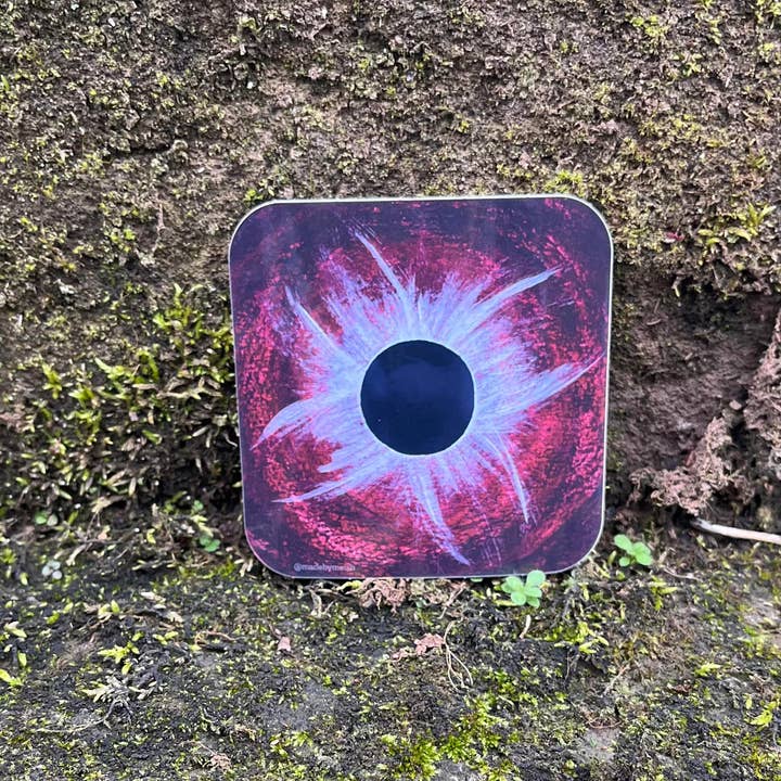 Made by Meish - Wholesale Wall Accent - Red Solar Eclipse - Corona