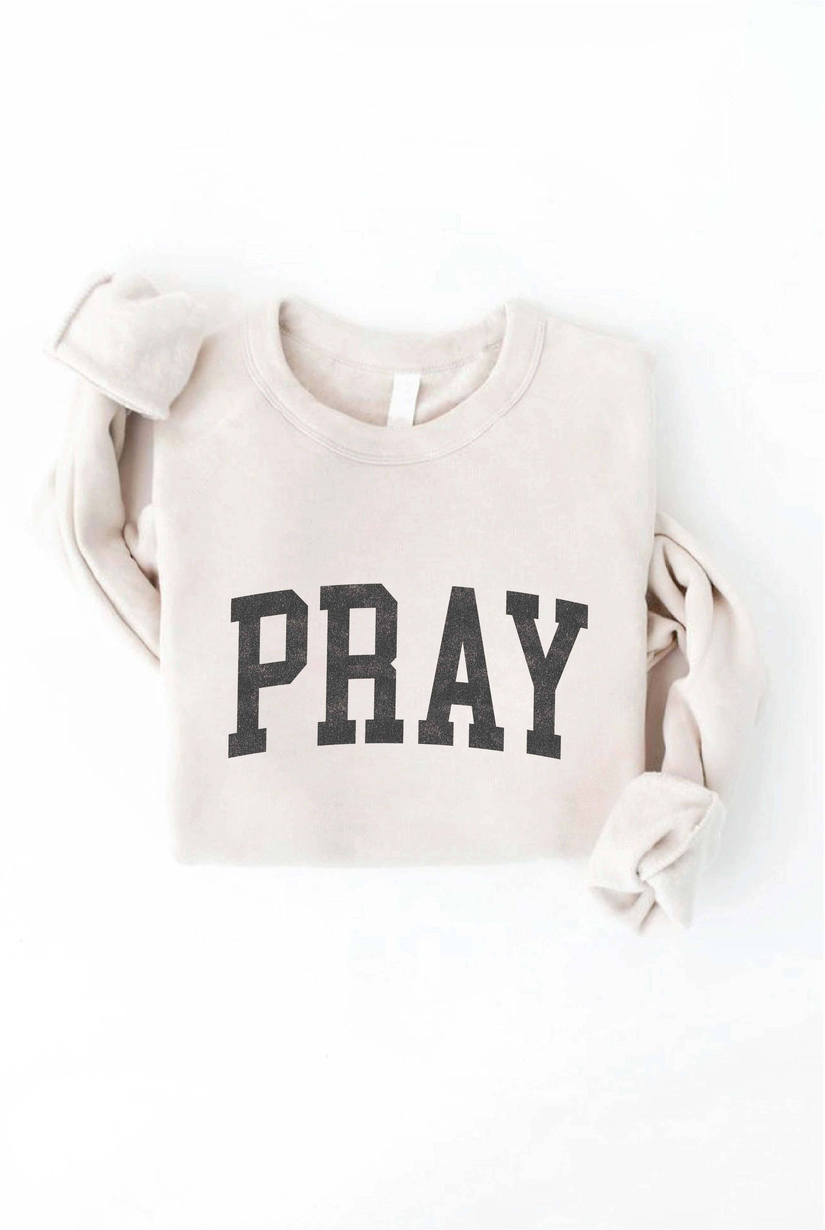 OAT COLLECTIVE - Wholesale Graphic Sweatshirt - Women's - PRAY  Graphic Sweatshirt12