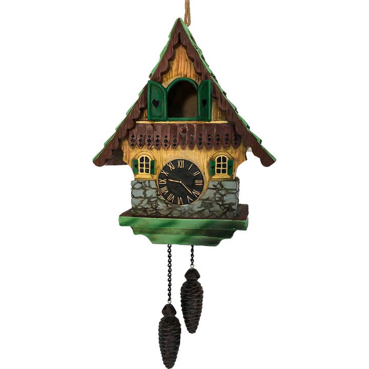 Cuckoo Clock Birdhouse for wholesale by Spoontiques, Inc