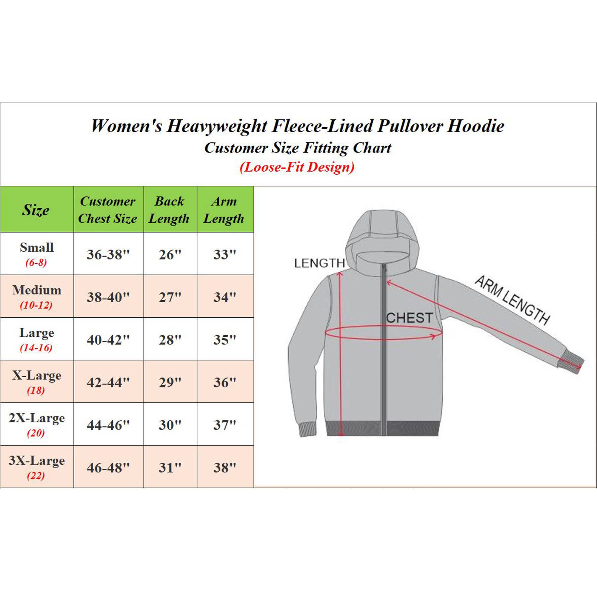 Galaxy By Harvic – wholesale Hoodie – Women's – Women's Heavyweight Fleece-Lined Pullover Hoodie (S-5XL)5