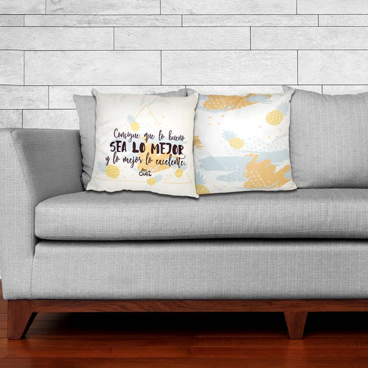 CUSCINO 45X45 CM. 'ANANAS' per la vendita all'ingrosso da parte di Aktual / Dekora Import S.A