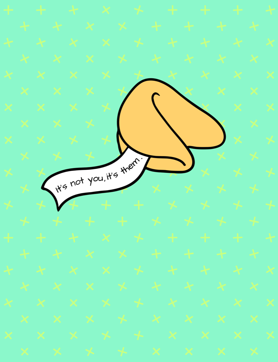 Hero Of The Story - Wholesale Sympathy Card - GOOD FORTUNE - breakup greeting card divorce card cookie 1