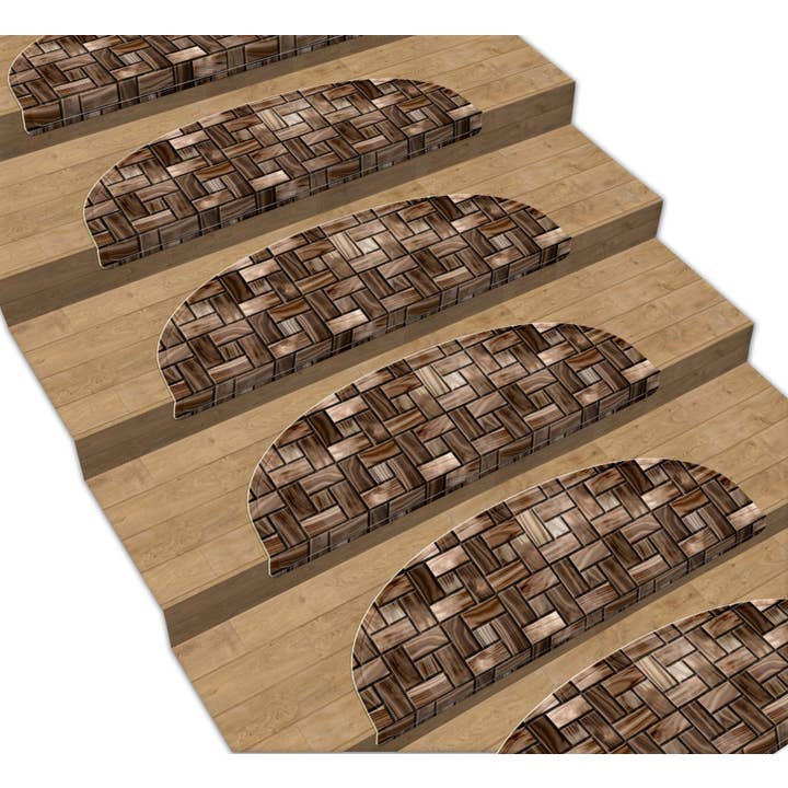 Vitaus 16 trappe tæppe sæt moderne træ måde 3152 for engroshandel hos Vitaus