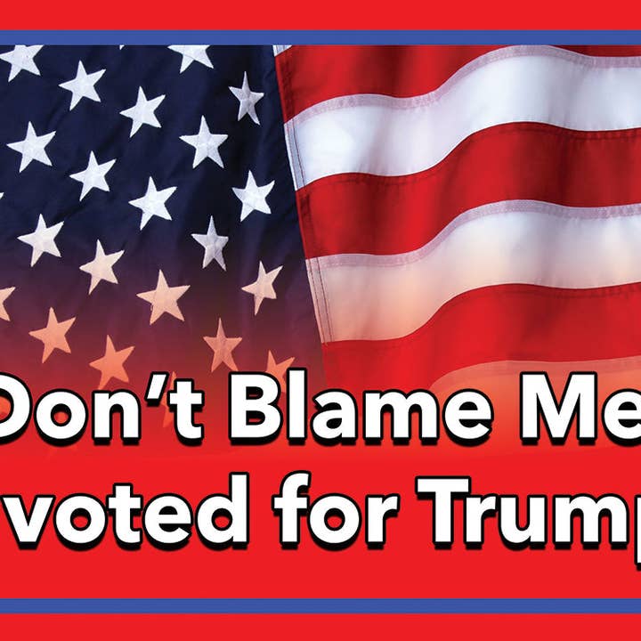 Don't Blame Me I Voted For Trump lawn sign 24x18 for wholesale by AAHS Enterprises