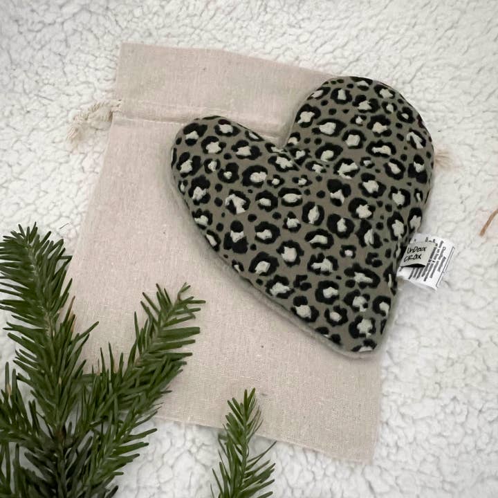 dry hot water bottle - GRAOU HEART khaki for wholesale by UNDEUXCROIX