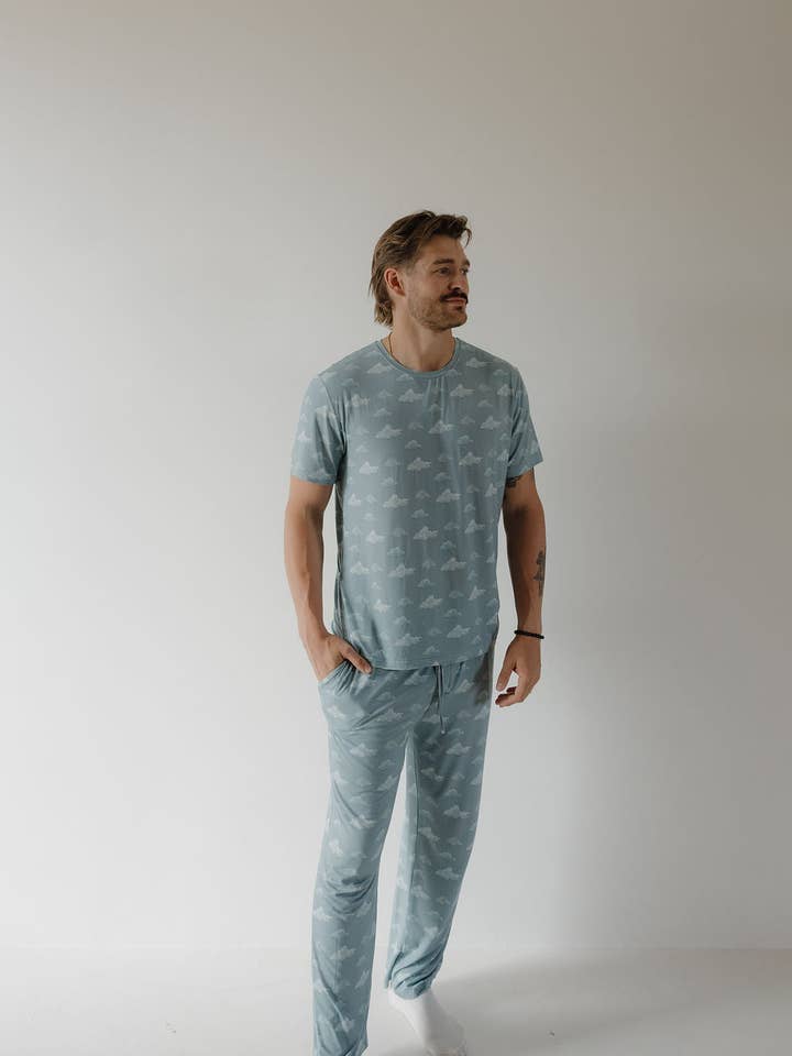 Forever French Baby - Wholesale Sleepwear Set - Men's - Men's Short Sleeve Bamboo Pajama | Duke