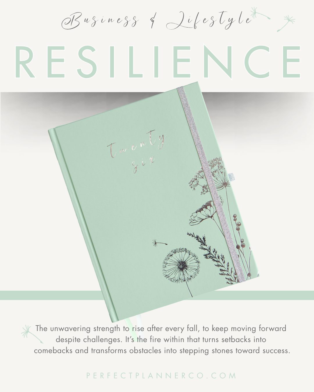 Perfect Planner Company – Agenda por atacado – Planeador de Negócios e Estilo de Vida 2026 - Menta0