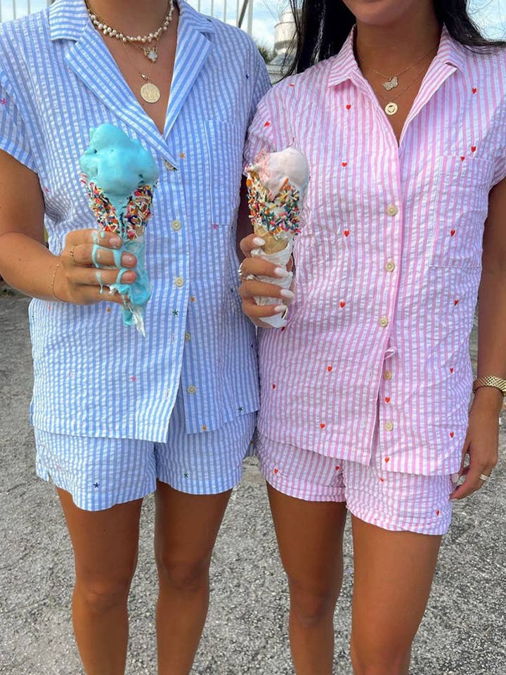 Casual Short Sleeve Top and Shorts Pajama Set and other Purchase Wholesale pajama short set. Free Returns & Net 60 Terms on Faire trending on Faire.